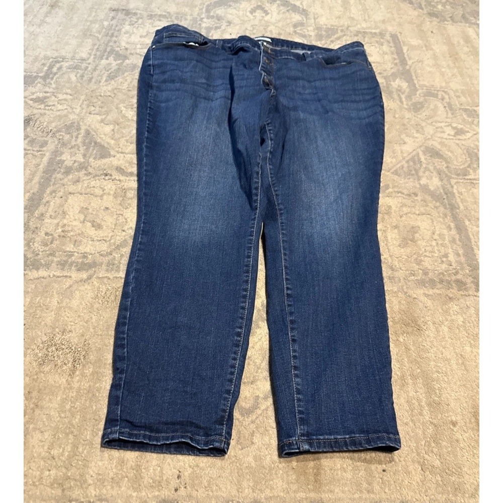 Ava & Viv High Rise Denim skinny‎  Womens Jeans plus Sz 24W 24 Button Fly